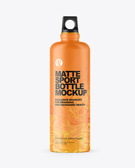 Matte Sport Bottle Mockup - Sport bottle mockup