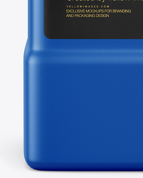 Square Plastic Bottle Mockup