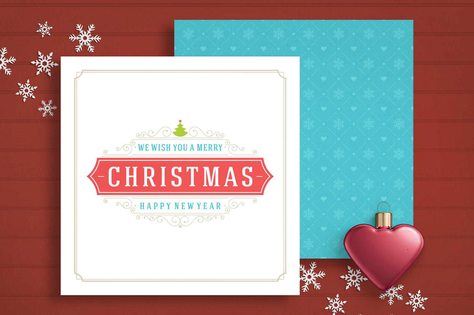 5 Christmas greeting cards