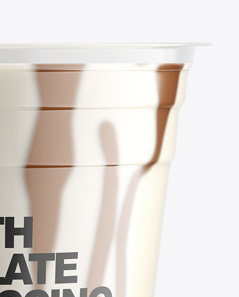 Cup With Chocolate Frappuccino Mockup