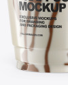 Cup With Chocolate Frappuccino Mockup