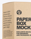 Glossy Dropper Bottle with Kraft Paper Box Mockup