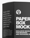 Green Glass Dropper Bottle with Paper Box Mockup