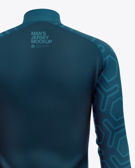 Men's Jersey With Long Sleeve Mockup