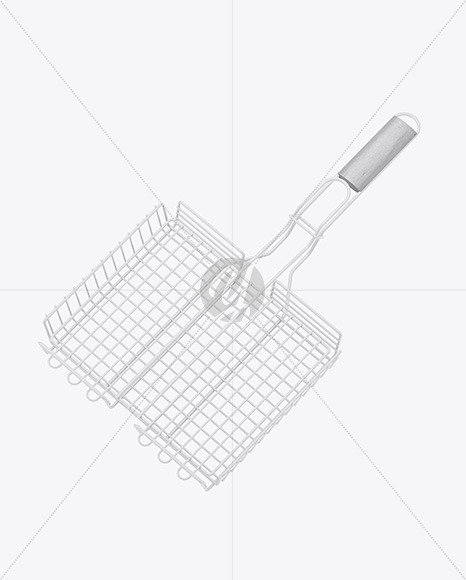 Portable Grilling Basket Mockup