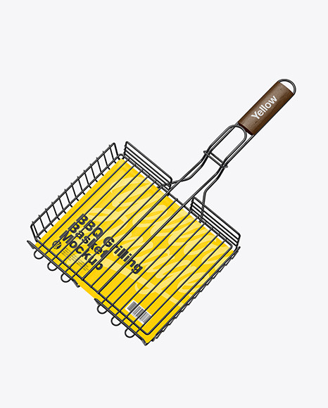 Portable Grilling Basket Mockup