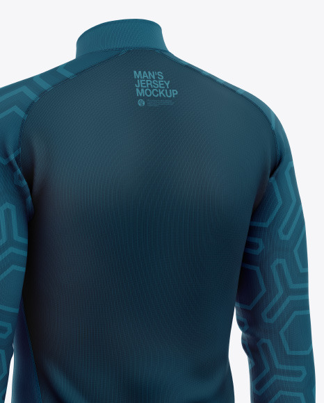 Men's Jersey With Long Sleeve Mockup