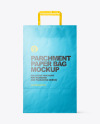 Matte Parchment Paper Shopping Bag Mockup - Front View