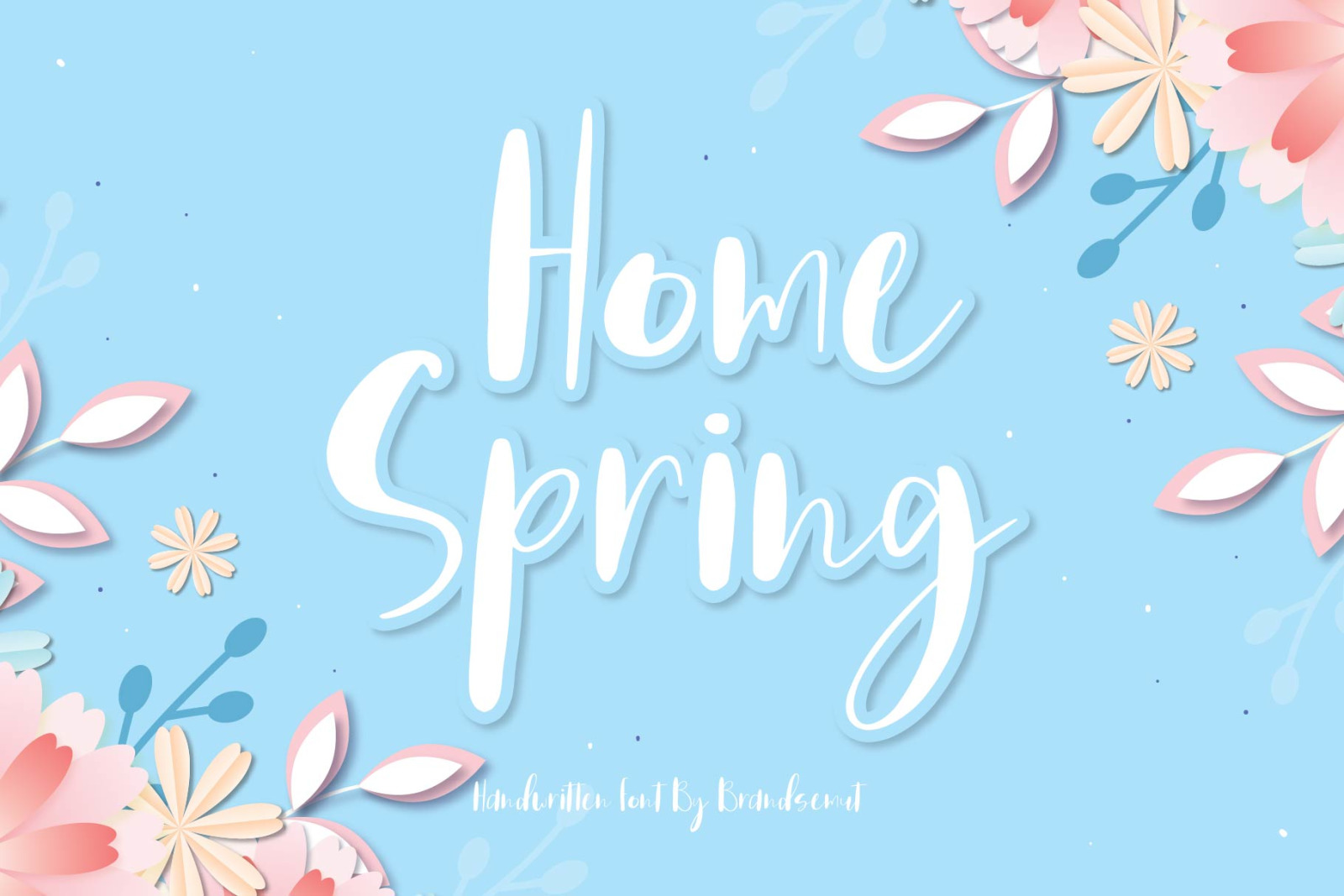Home Spring - Handwritten Font Home Spring - Handwritten Font