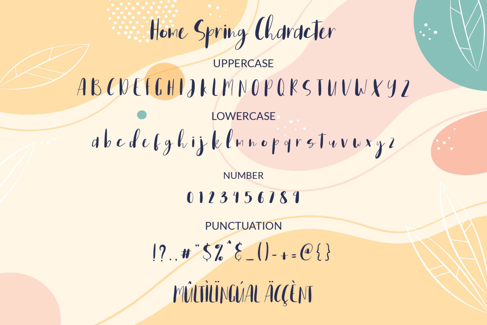 Home Spring - Handwritten Font Home Spring - Handwritten Font