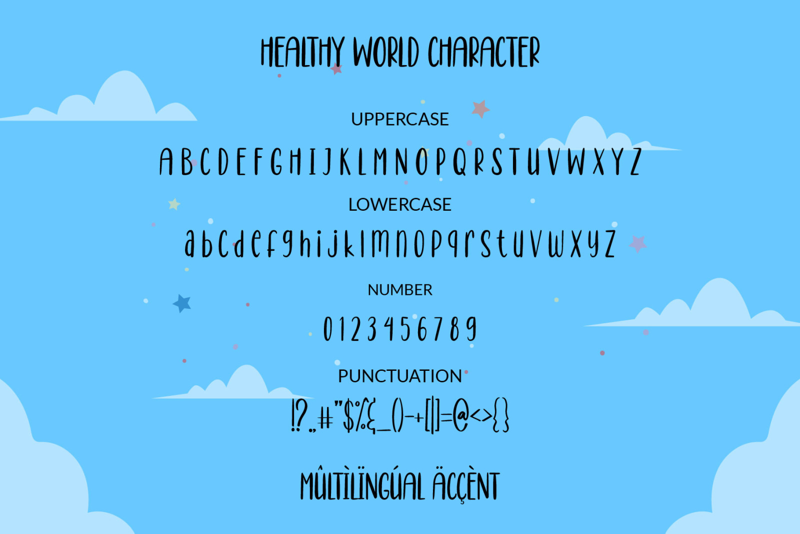 Healthy World - Cute Handwritten Font Healthy World - Cute Handwritten Font