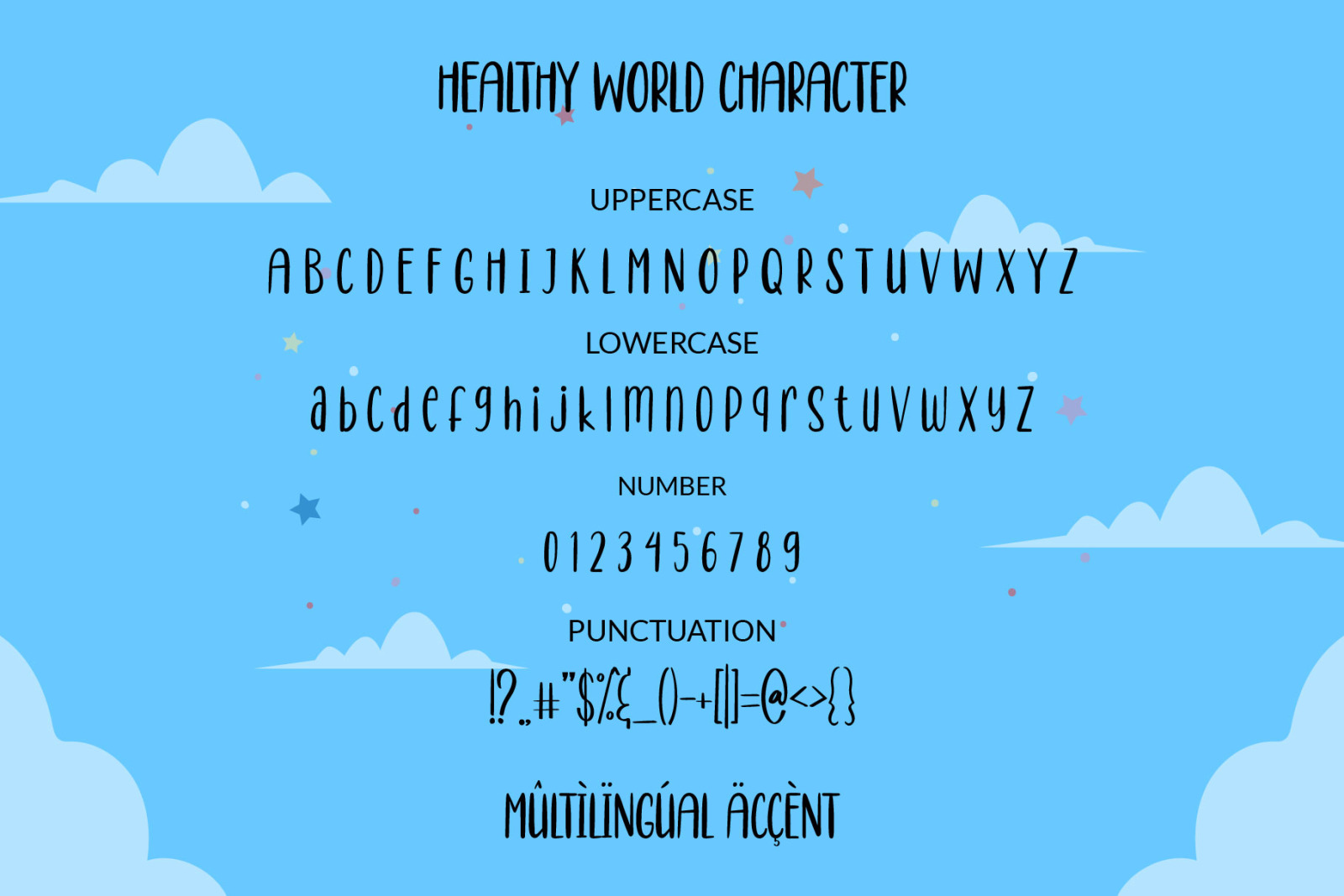 Healthy World - Cute Handwritten Font