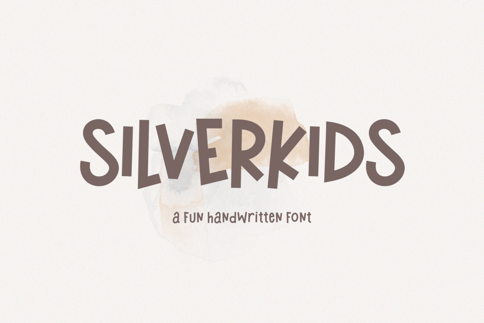 Silverkids - a Funny Handwritten Font Silverkids - a Funny Handwritten Font