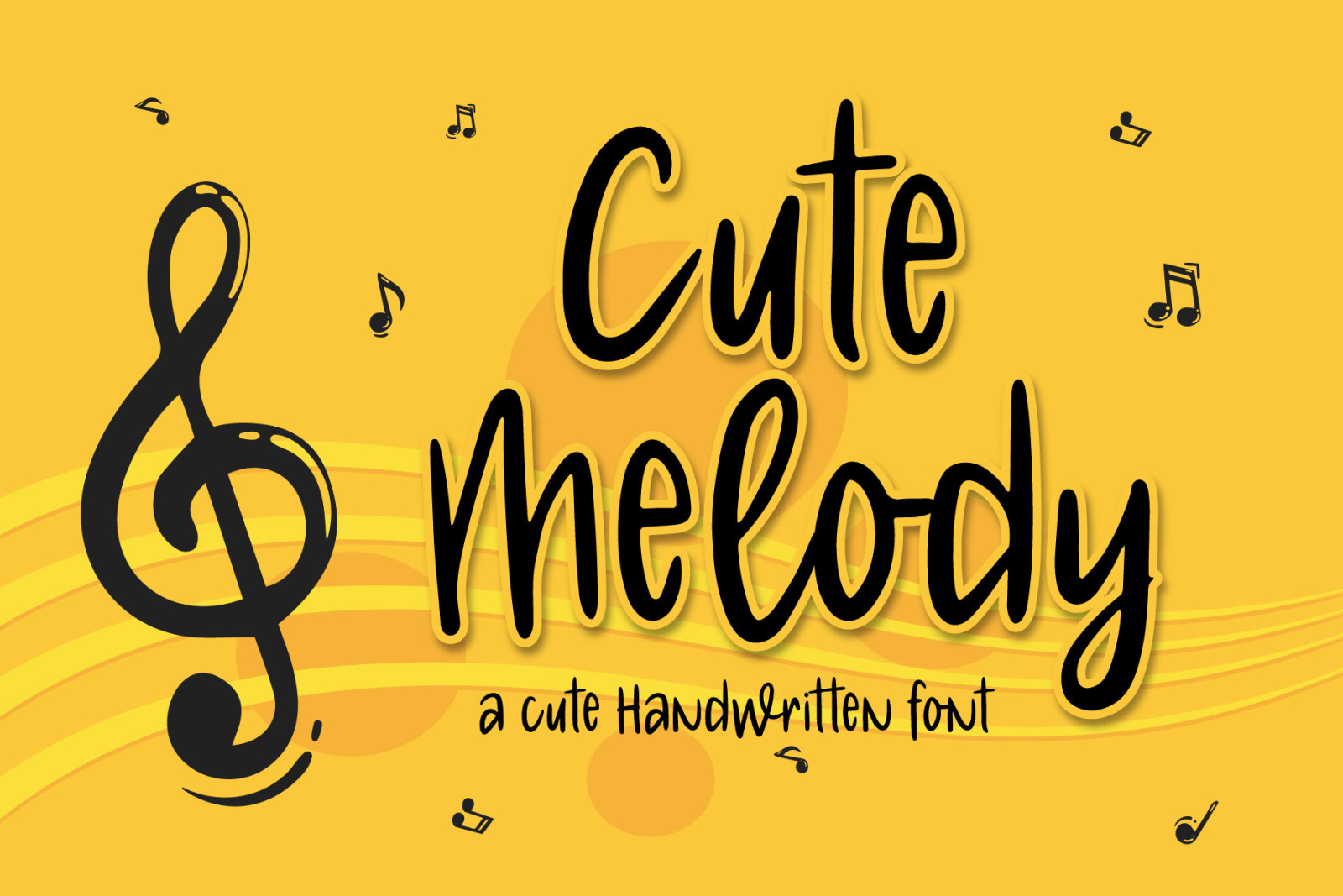 Cute Melody - a Cute Handwritten Font