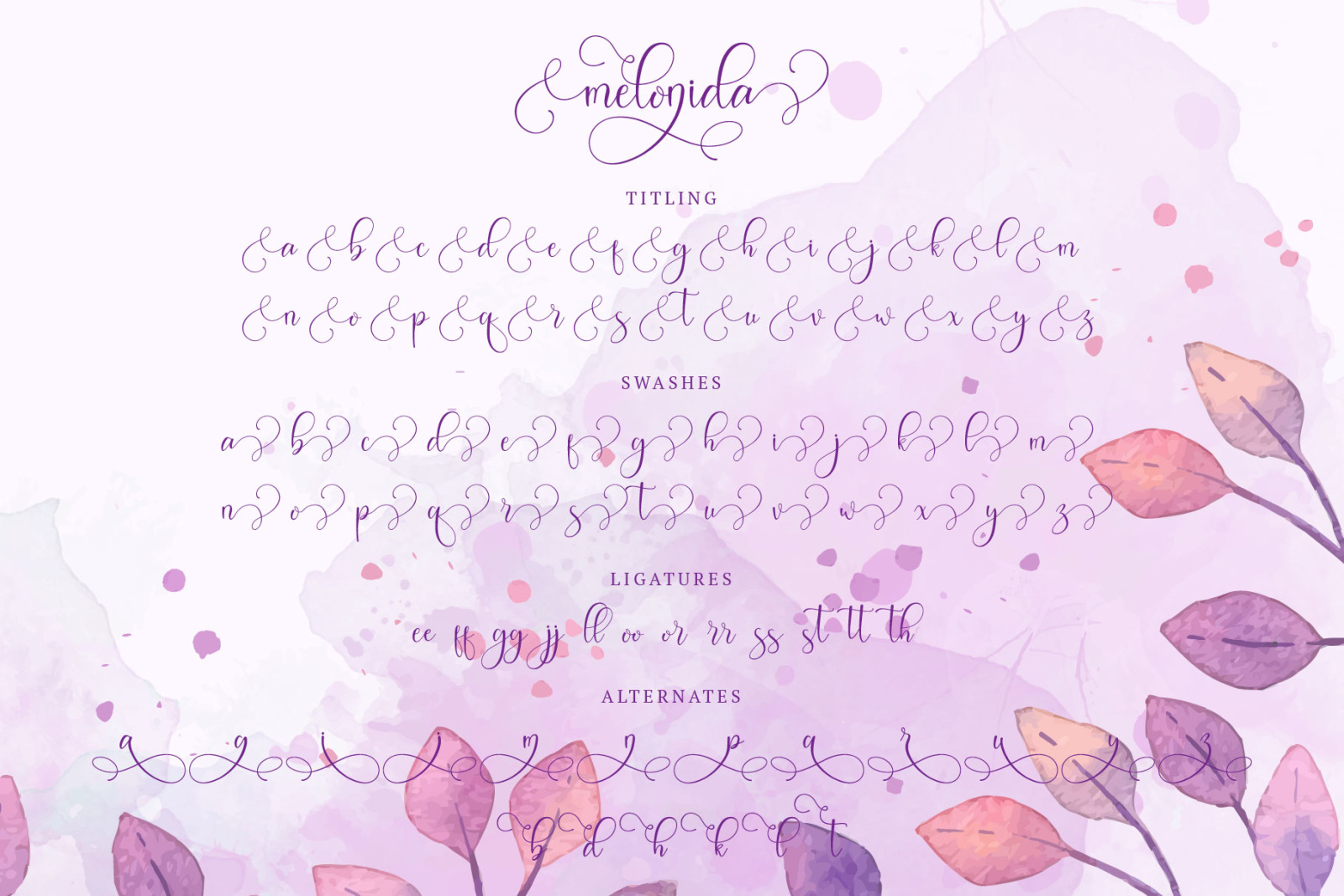 Melonida || Lovely Script Font