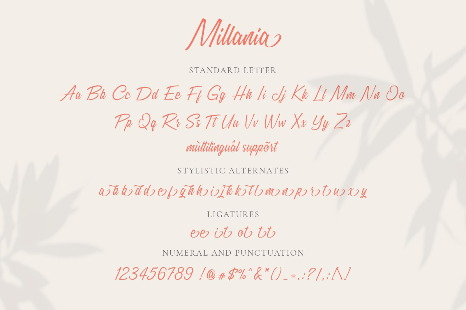 Millania || Modern Script Font