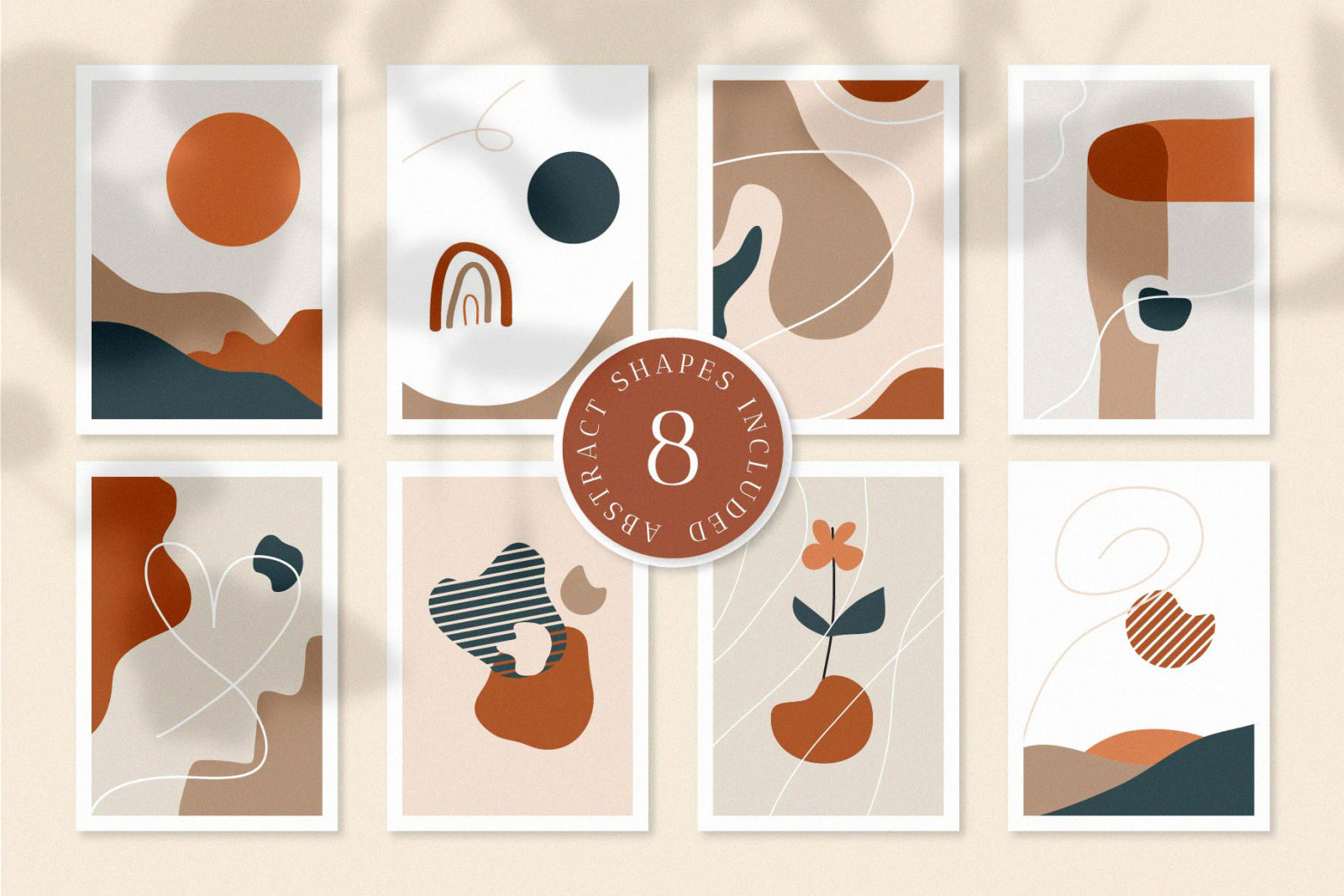 Bonstage Font + Abstract Shapes Bonstage Font + Abstract Shapes