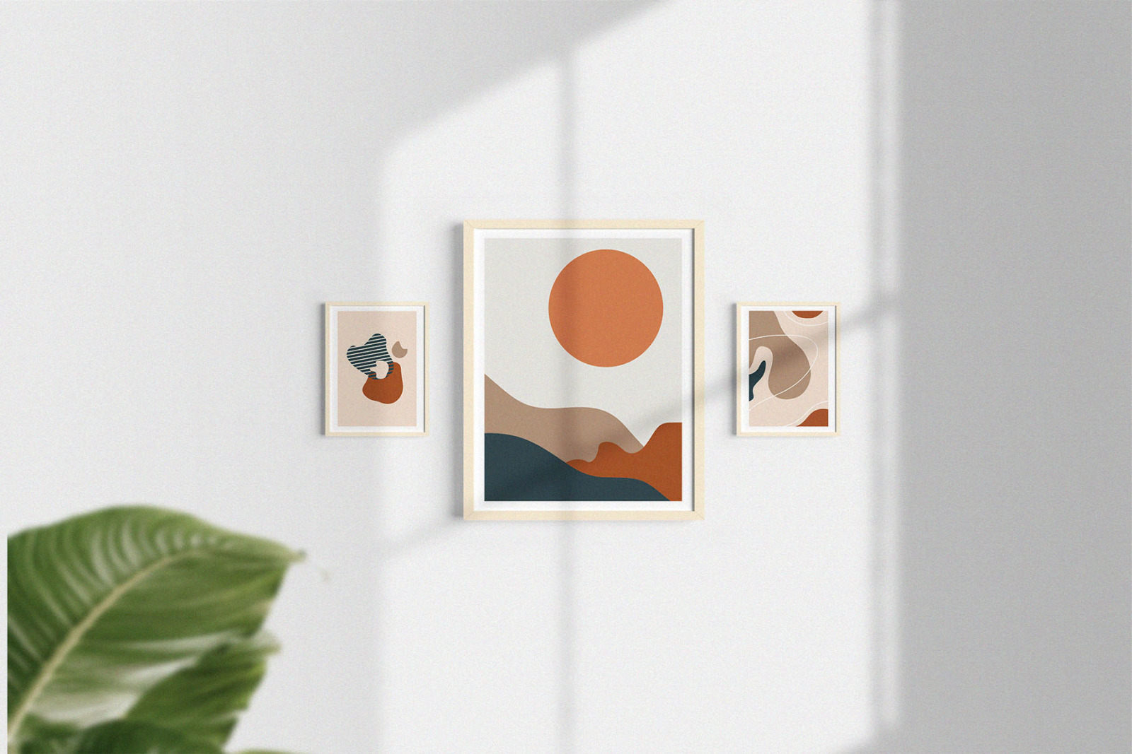 Bonstage Font + Abstract Shapes Bonstage Font + Abstract Shapes
