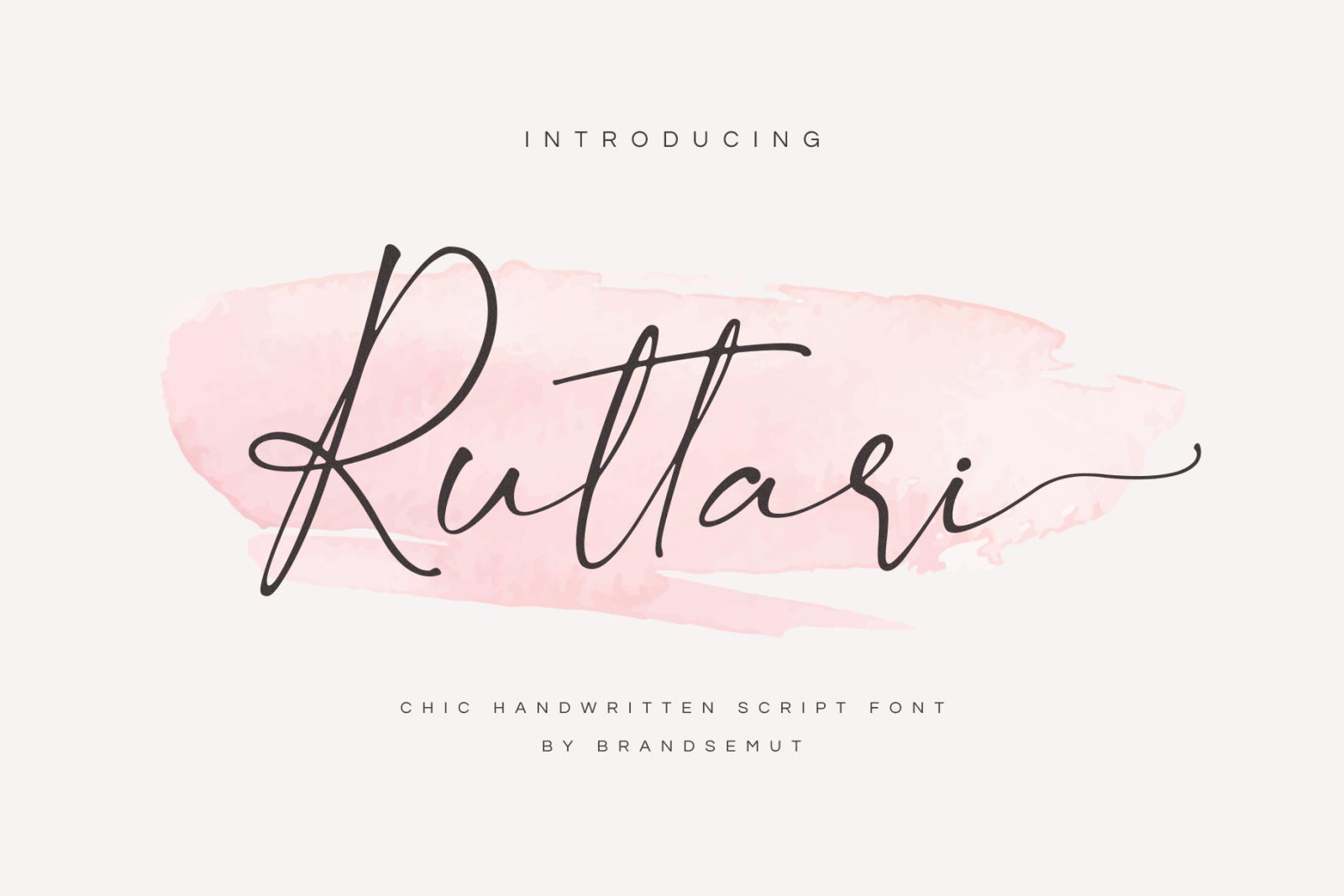 Ruttari // Chic Handwritten Font Ruttari // Chic Handwritten Font