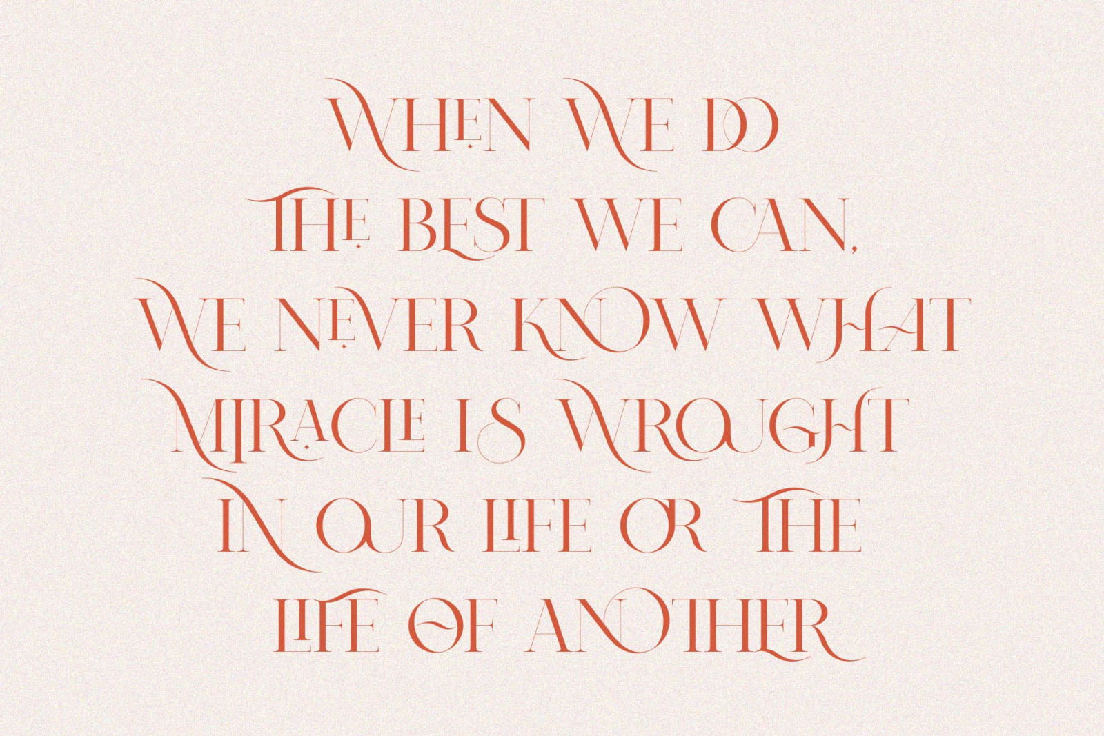 NOMARK || Ligature Typeface