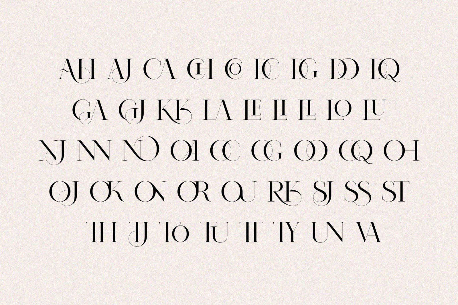 NOMARK || Ligature Typeface NOMARK || Ligature Typeface