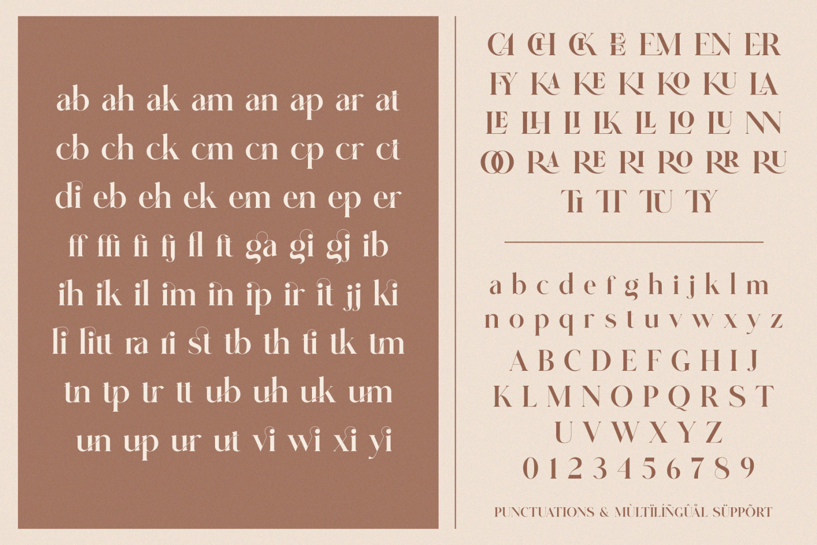 Glitten || Ligature Serif Font