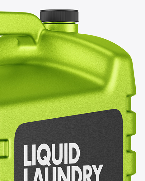 Metallic Jerrycan Mockup