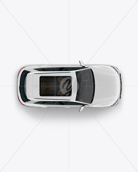 Crossover SUV Mockup – Top View