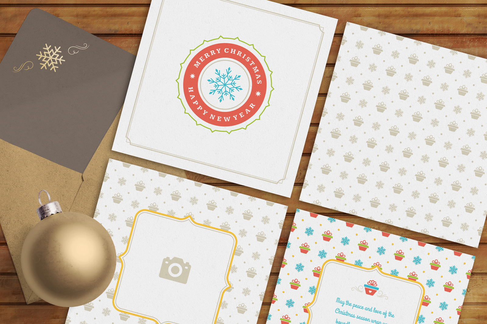 5 Christmas greeting cards