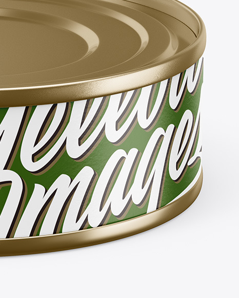 Tin Can With Pull Tab Mockup