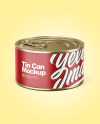 Tin Can With Pull Tab Mockup