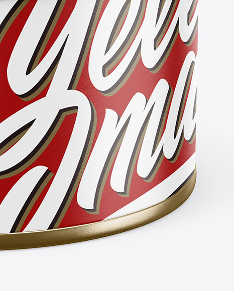 Tin Can With Pull Tab Mockup