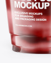 Cup With Strawberry Frappuccino Mockup