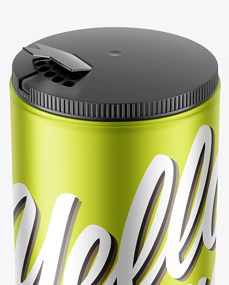 Matte Metallic Spice Jar Mockup