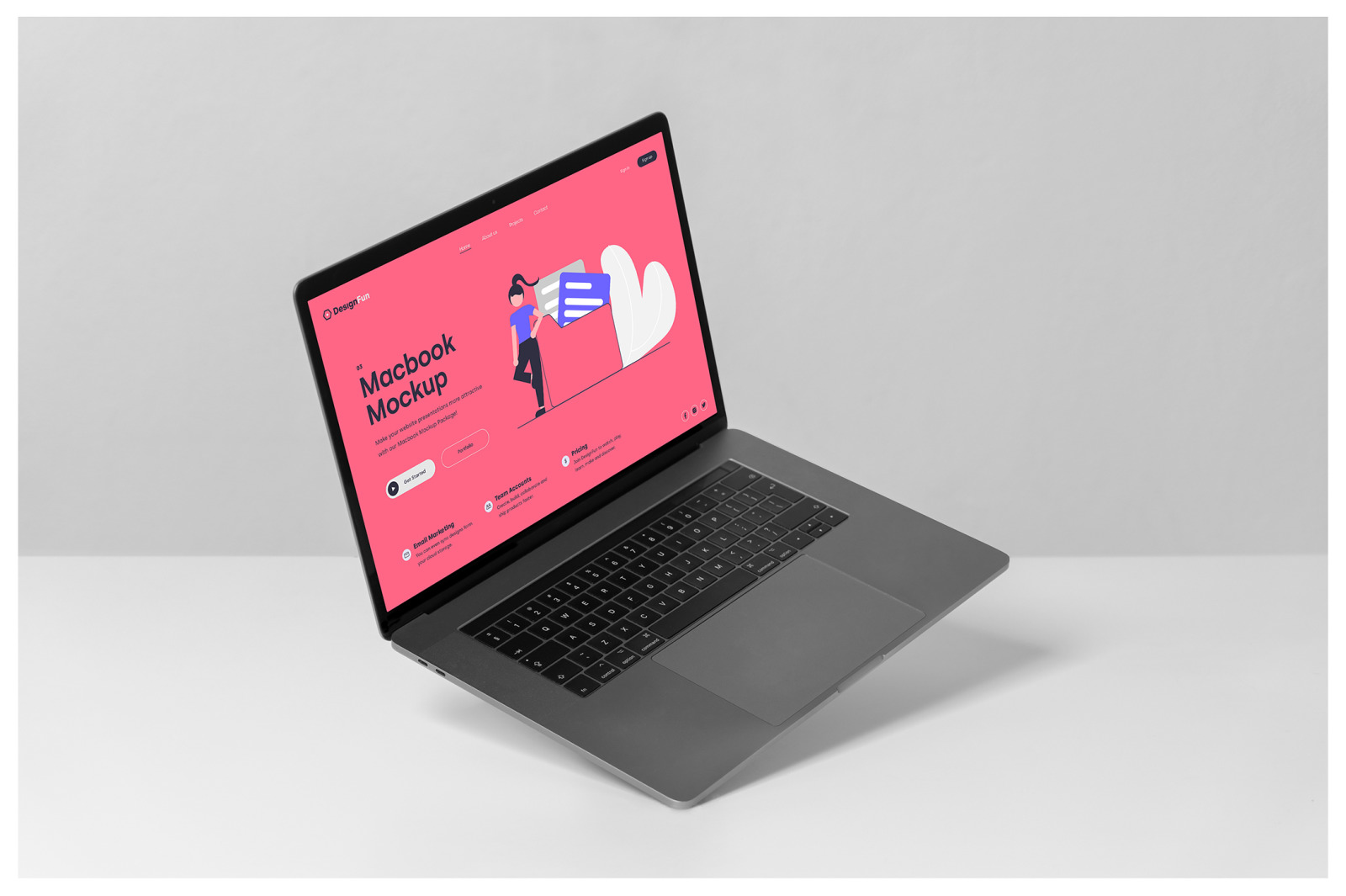 Macbook Pro Mockups - Workspace Mockup