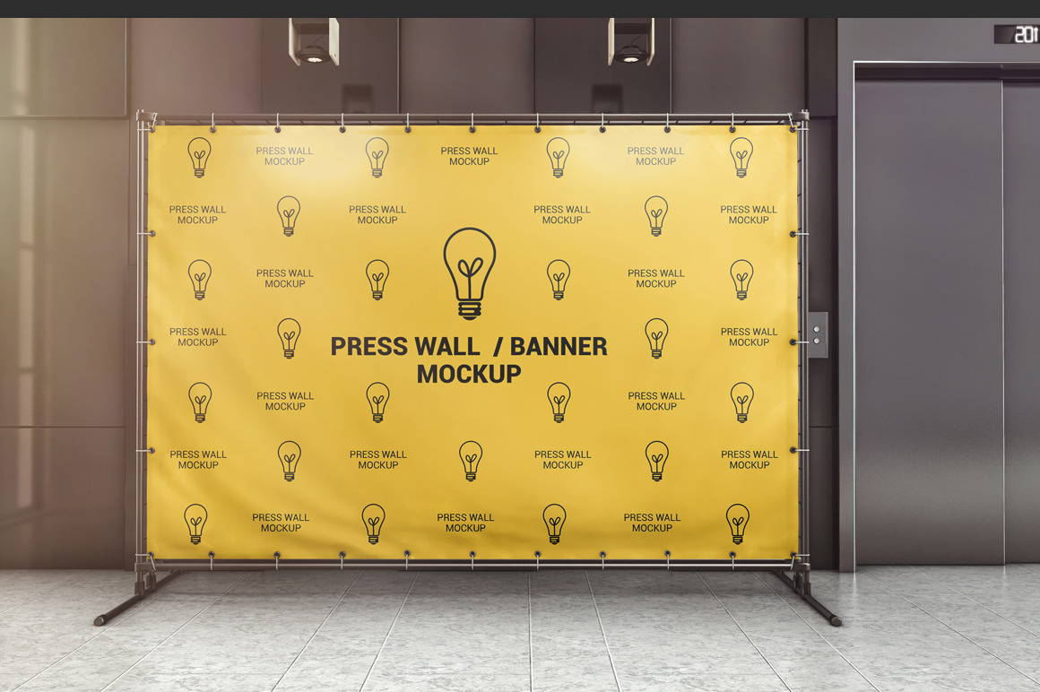 Press Wall / Banner Mockup Press Wall / Banner Mockup