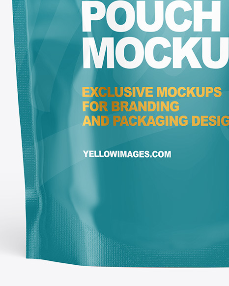 Glossy Stand-up Pouch Mockup