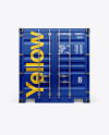 Shipping Container Mockup - Front View