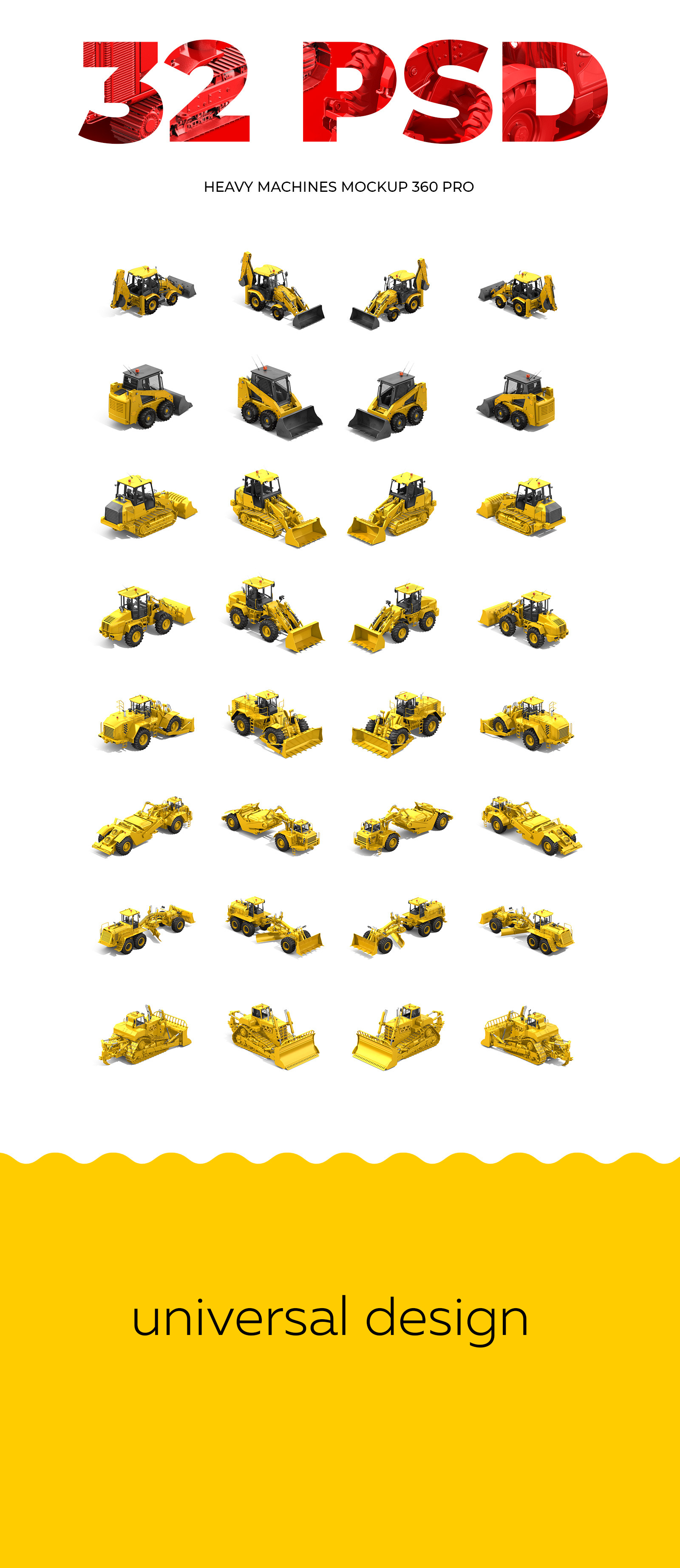 PSD Heavy Machines Mockup 360 PRO #02 PSD Heavy Machines Mockup 360 PRO #02