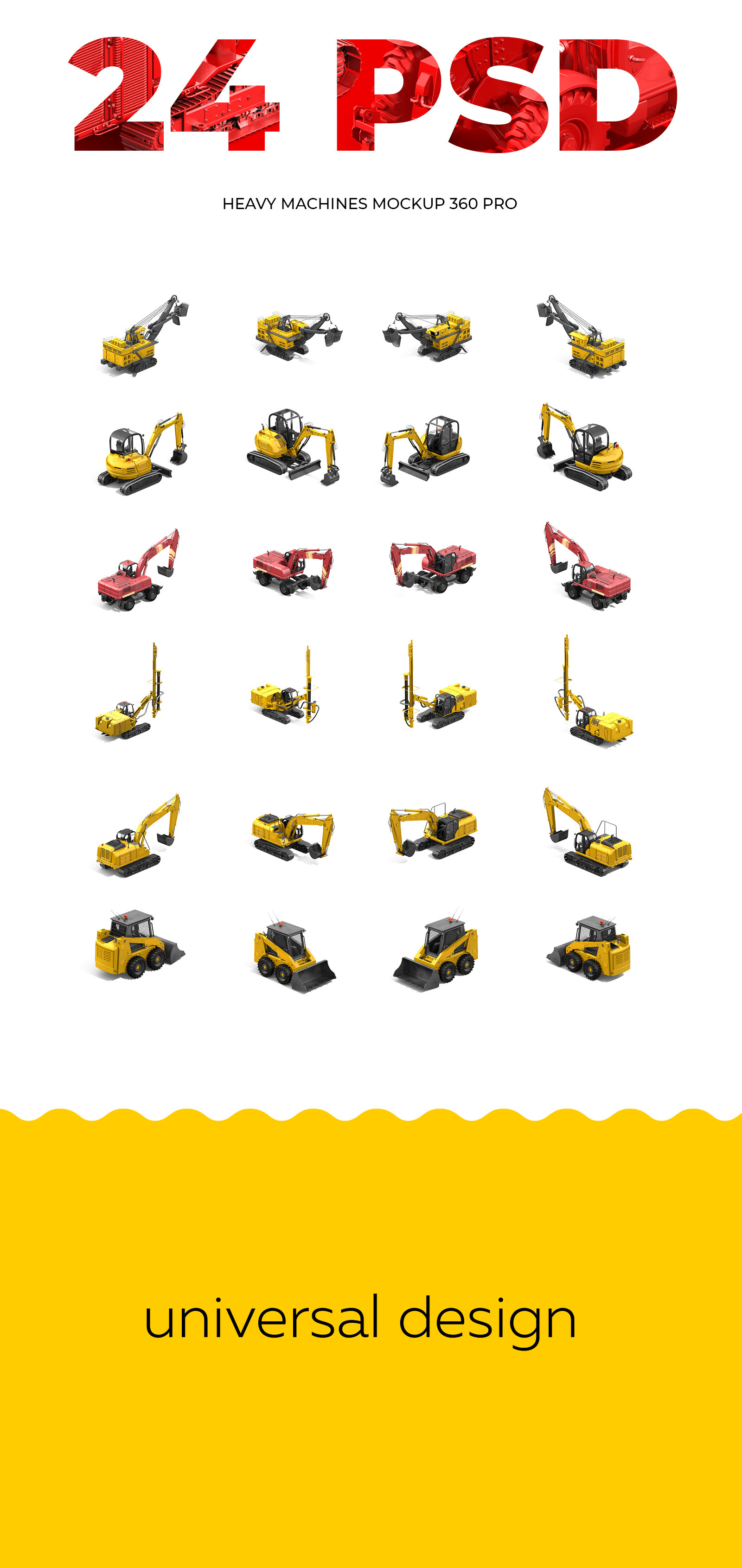 PSD Heavy Machines Mockup 360 PRO #03 PSD Heavy Machines Mockup 360 PRO #03