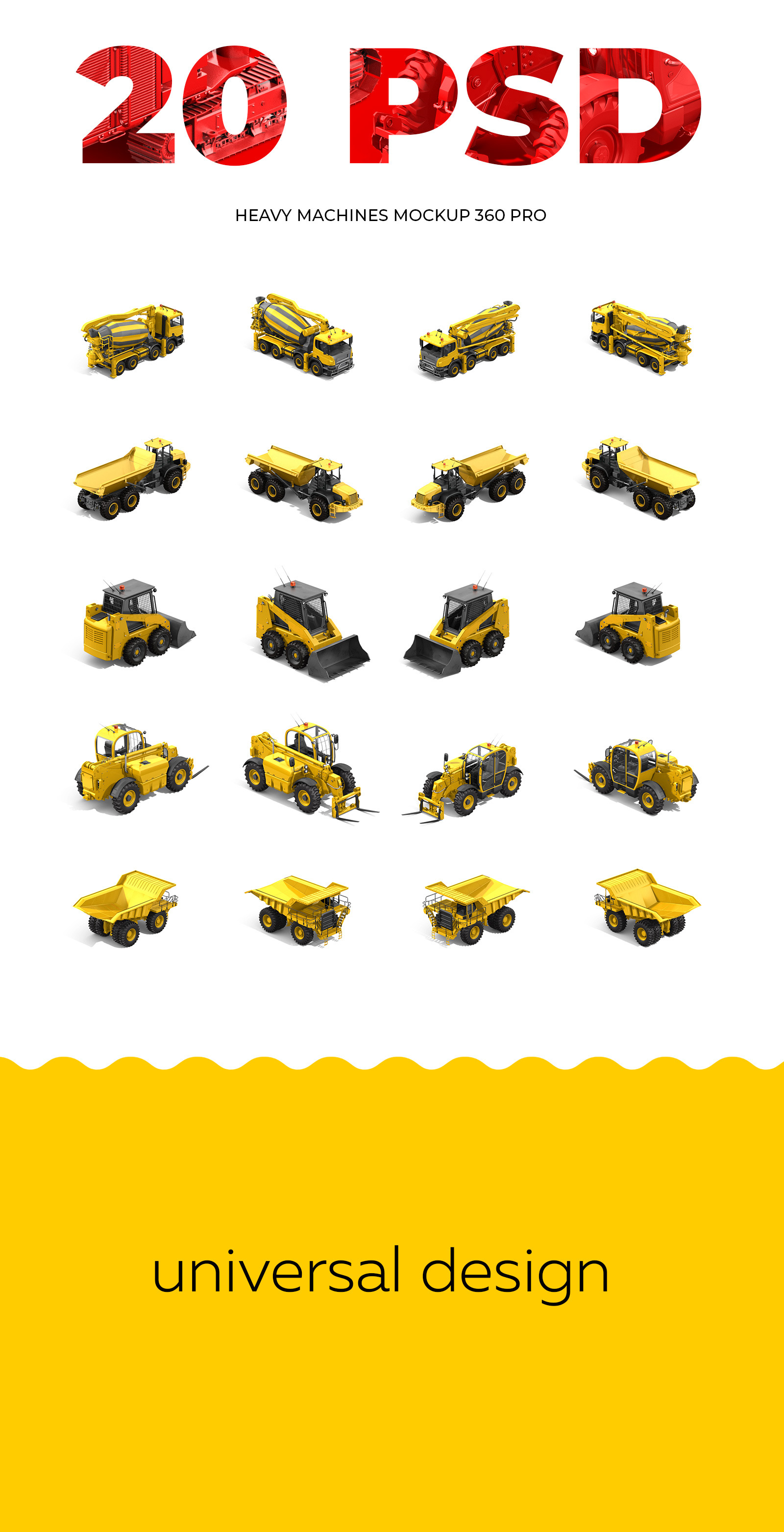 PSD Heavy Machines Mockup 360 PRO #04 PSD Heavy Machines Mockup 360 PRO #04