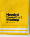 Zip Hoodie Mockup - Flat Front View