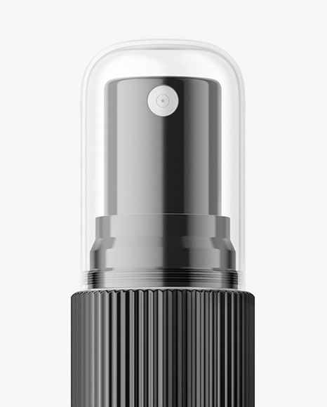 Clear Glass Spray Bottle Mockup