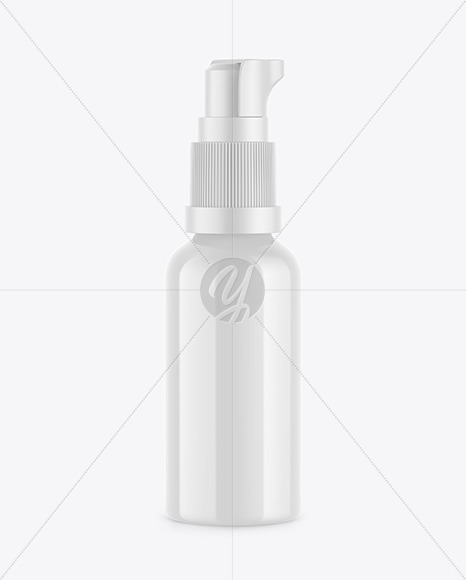 Glossy Post Shave Lotion Bottle Mockup