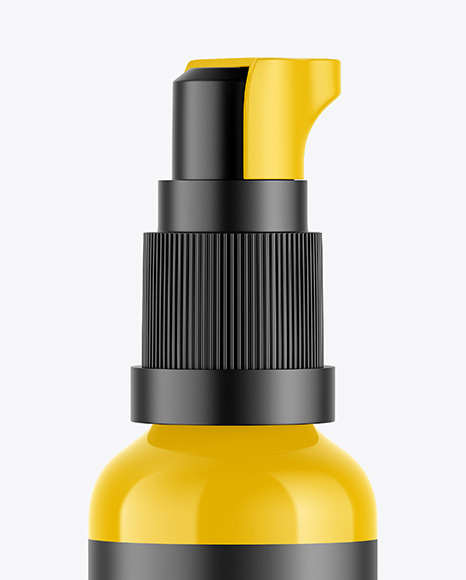 Glossy Post Shave Lotion Bottle Mockup