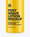 Glossy Post Shave Lotion Bottle Mockup