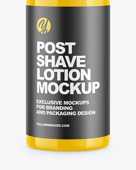 Glossy Post Shave Lotion Bottle Mockup