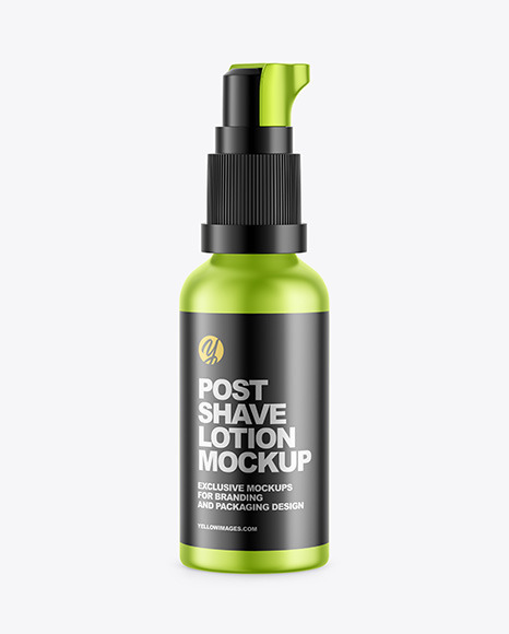 Metallic Post Shave Lotion Mockup