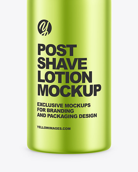 Metallic Post Shave Lotion Mockup