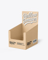 Kraft Paper Display Box with Boxes Mockup